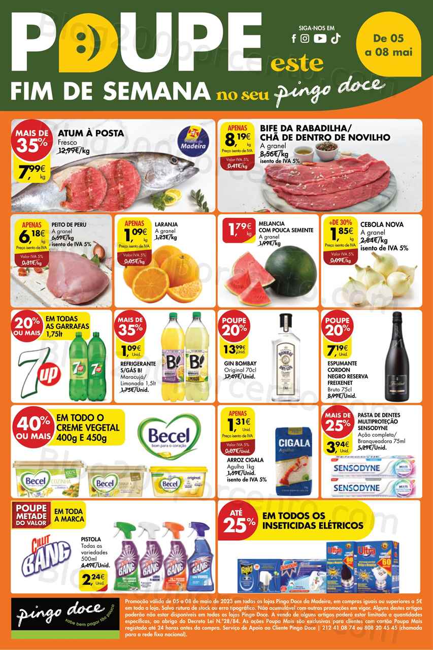 Folheto Pingo Doce Madeira Promo&ccedil;&otilde;es Fim de Semana – 5 a 8 maio