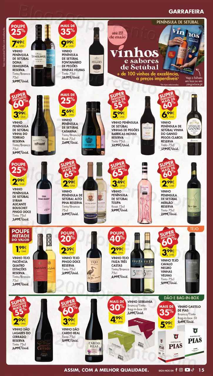 Folheto Pingo Doce Lojas Grandes Promo&ccedil;&otilde;es de 9 a 15 de maio