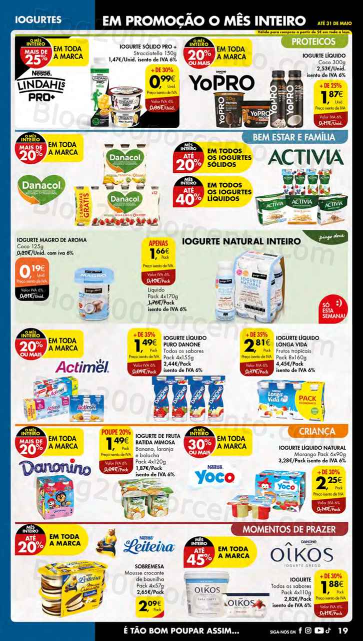 Folheto Pingo Doce Lojas Pequenas Promo&ccedil;&otilde;es de 16 a 22 maio