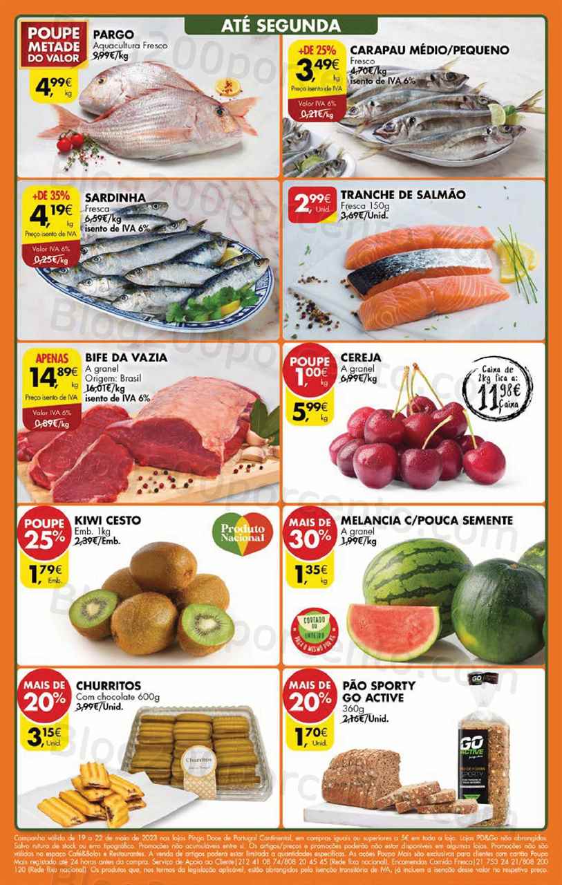 Folheto Pingo Doce Promo&ccedil;&otilde;es Fim de Semana – 19 a 22 maio