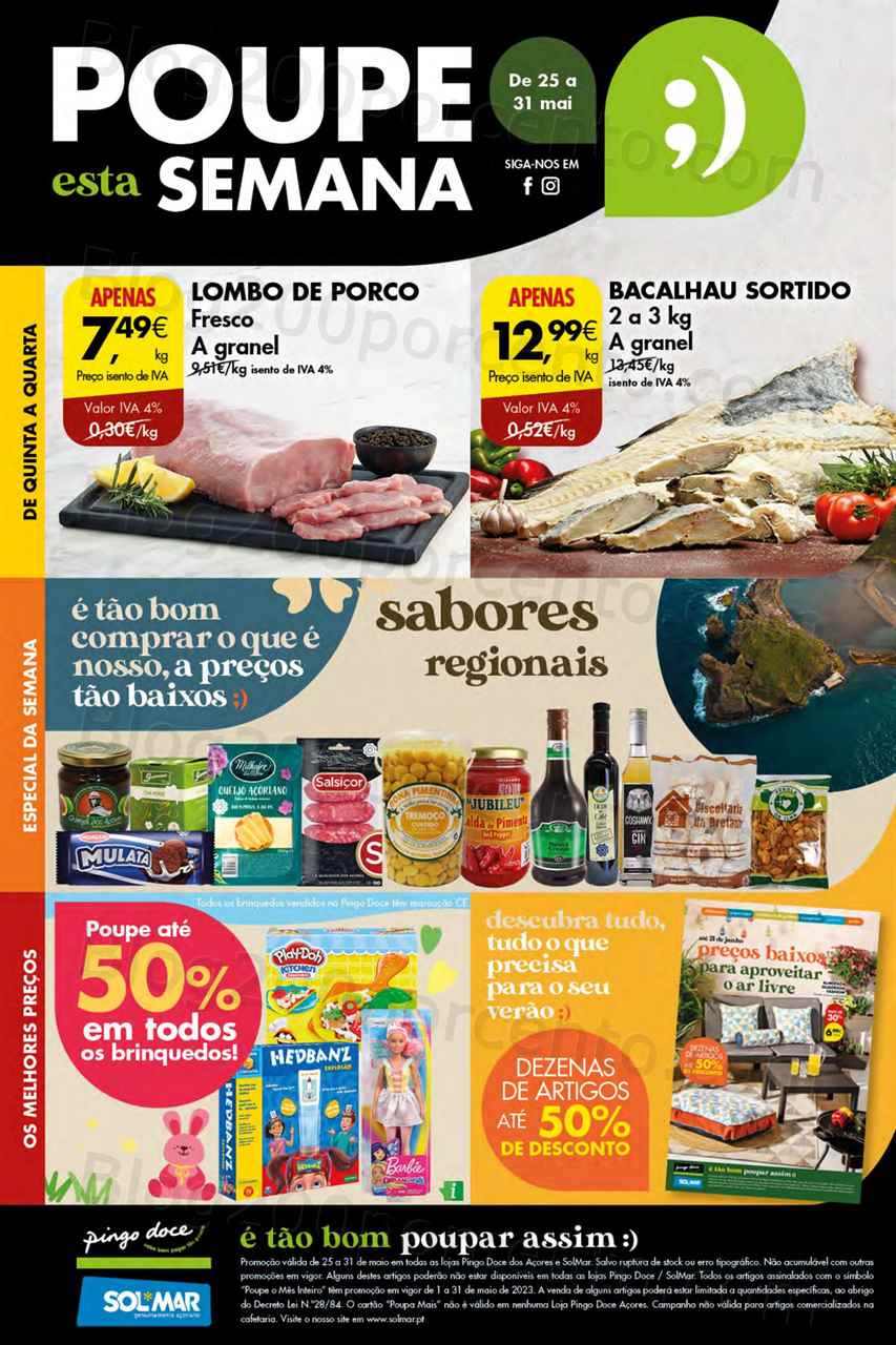 Folheto Pingo Doce A&ccedil;ores Promo&ccedil;&otilde;es de 25 a 31 maio