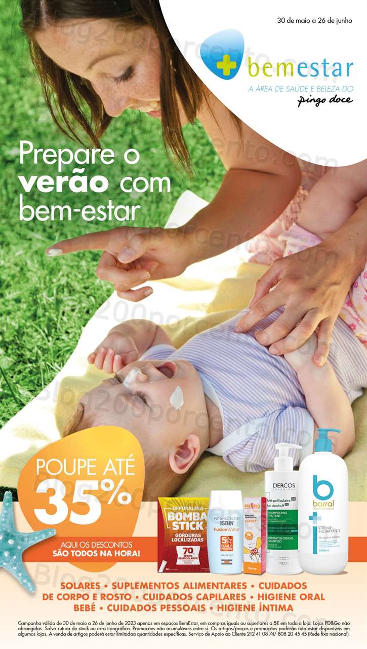 Folheto Pingo Doce Bem Estar Ver&atilde;o Promo&ccedil;&otilde;es de 30 maio a 26 junho
