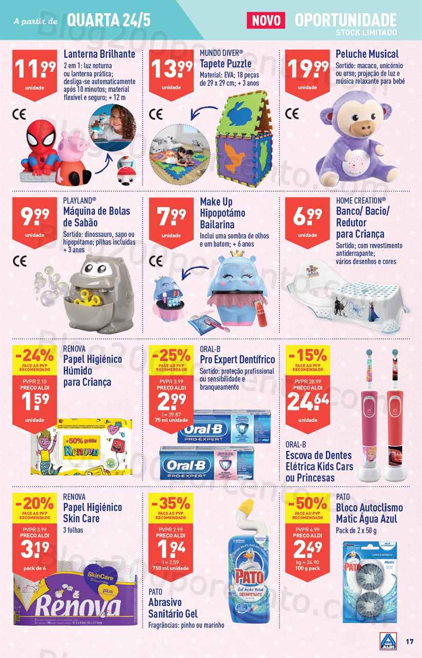 Antevis&atilde;o Folheto ALDI Bazar Promo&ccedil;&otilde;es de 24 a 30 maio