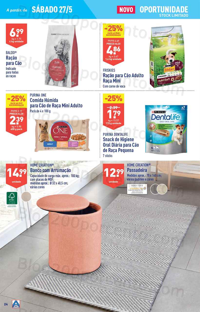 Antevis&atilde;o Folheto ALDI Bazar Promo&ccedil;&otilde;es de 24 a 30 maio
