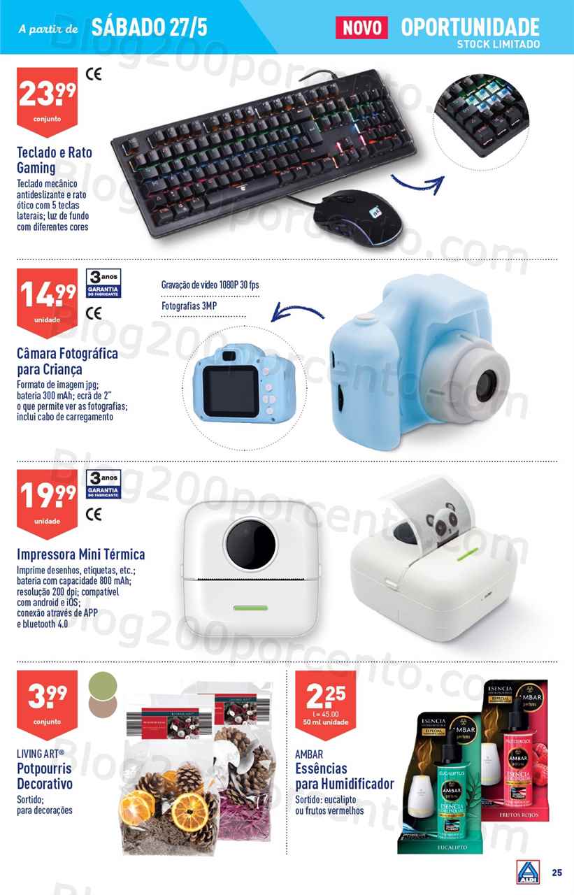 Antevis&atilde;o Folheto ALDI Bazar Promo&ccedil;&otilde;es de 24 a 30 maio