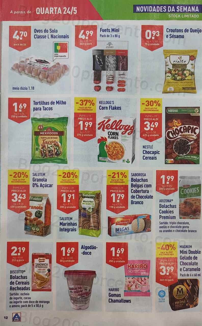 Antevis&atilde;o Folheto ALDI Promo&ccedil;&otilde;es de 24 a 30 maio