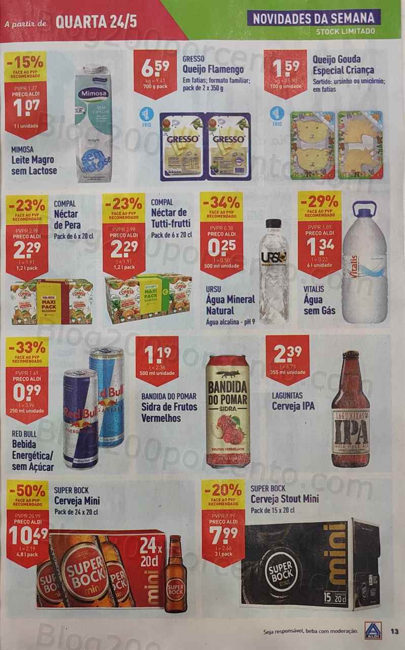 Antevis&atilde;o Folheto ALDI Promo&ccedil;&otilde;es de 24 a 30 maio