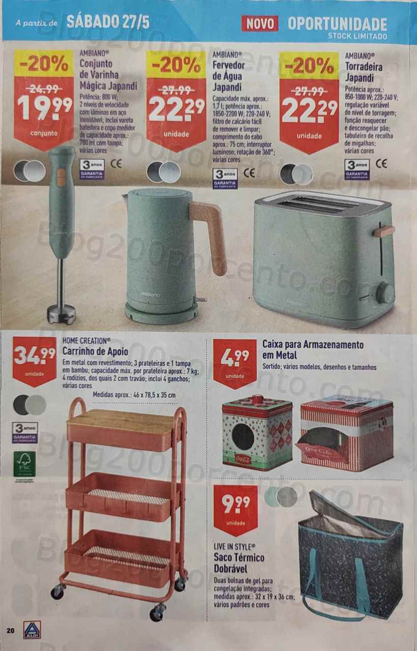 Antevis&atilde;o Folheto ALDI Promo&ccedil;&otilde;es de 24 a 30 maio