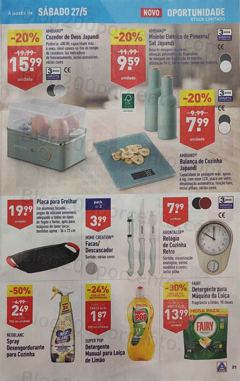 Antevis&atilde;o Folheto ALDI Promo&ccedil;&otilde;es de 24 a 30 maio