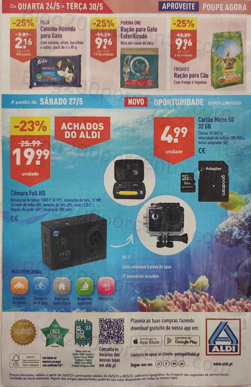 Antevis&atilde;o Folheto ALDI Promo&ccedil;&otilde;es de 24 a 30 maio
