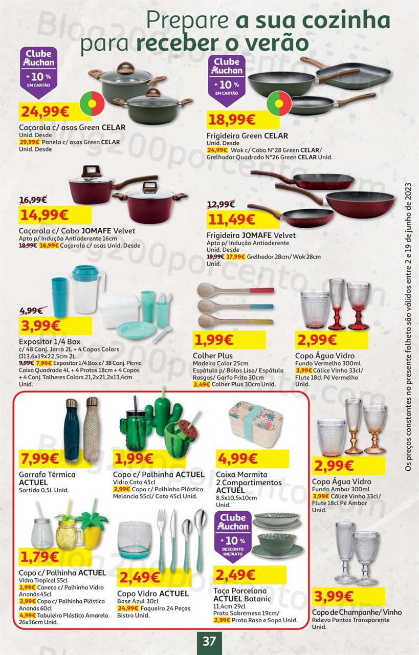 Antevis&atilde;o Folheto AUCHAN Bazar Promo&ccedil;&otilde;es de 2 a 19 junho