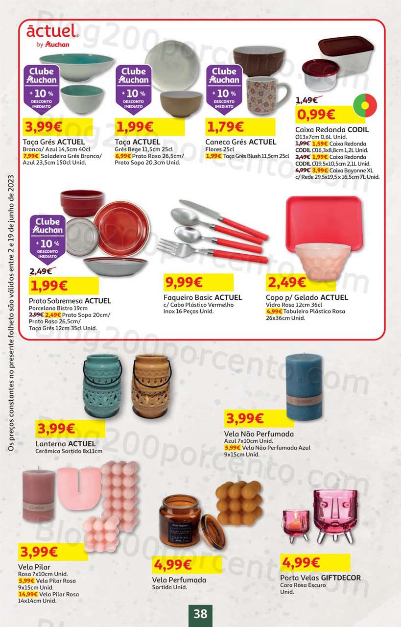 Antevis&atilde;o Folheto AUCHAN Bazar Promo&ccedil;&otilde;es de 2 a 19 junho