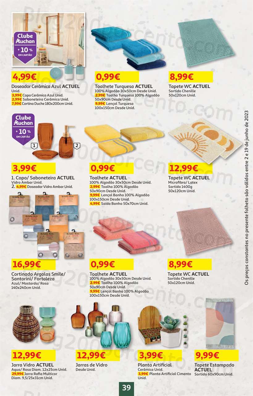 Antevis&atilde;o Folheto AUCHAN Bazar Promo&ccedil;&otilde;es de 2 a 19 junho