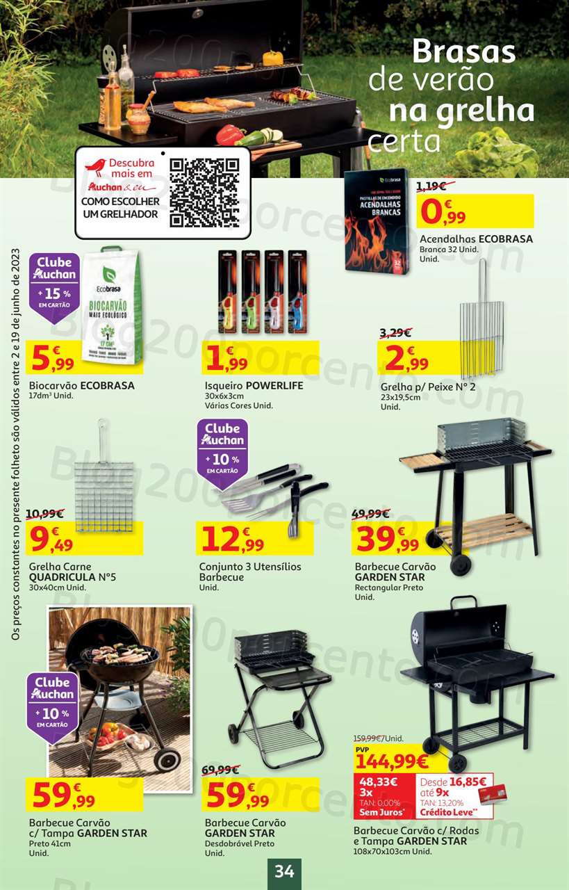 Antevis&atilde;o Folheto AUCHAN Bazar Promo&ccedil;&otilde;es de 2 a 19 junho