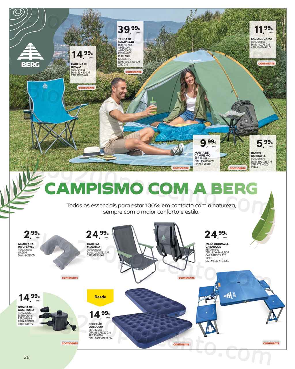 Antevis&atilde;o Folheto CONTINENTE Ar Livre Promo&ccedil;&otilde;es de 16 maio a 25 junho