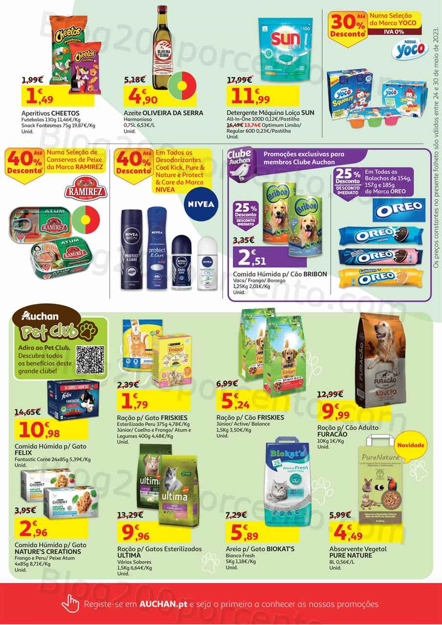 Folheto AUCHAN Promo&ccedil;&otilde;es de 24 a 30 maio