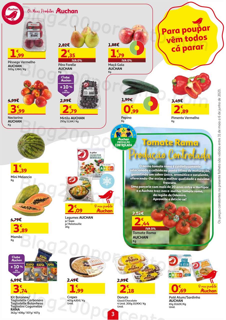 Folheto AUCHAN Promo&ccedil;&otilde;es de 31 maio a 6 junho