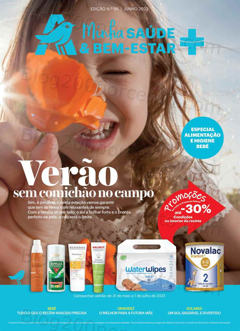 Folheto AUCHAN Sa&uacute;de e Bem-Estar Promo&ccedil;&otilde;es de 31 maio a 1 julho