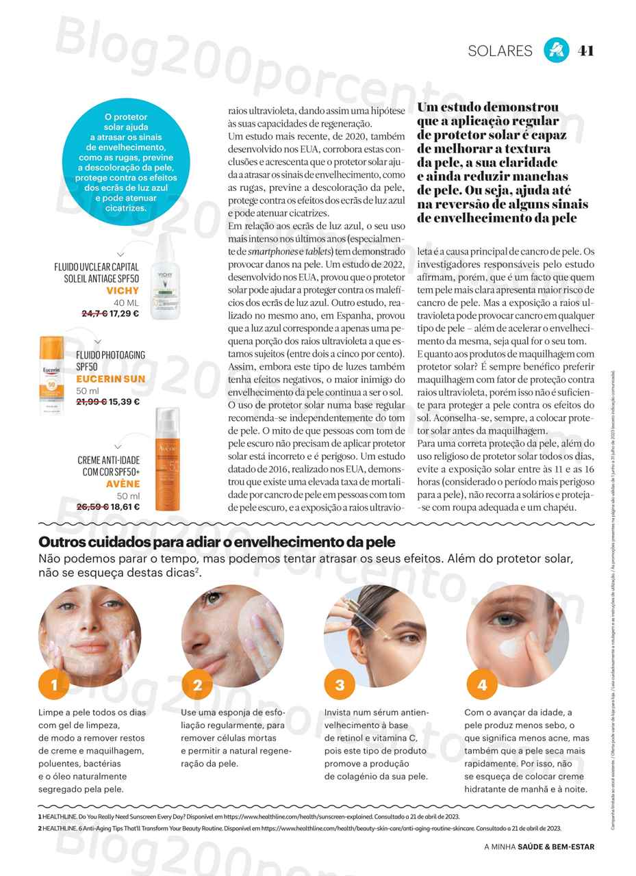 Folheto AUCHAN Sa&uacute;de e Bem-Estar Promo&ccedil;&otilde;es de 31 maio a 1 julho