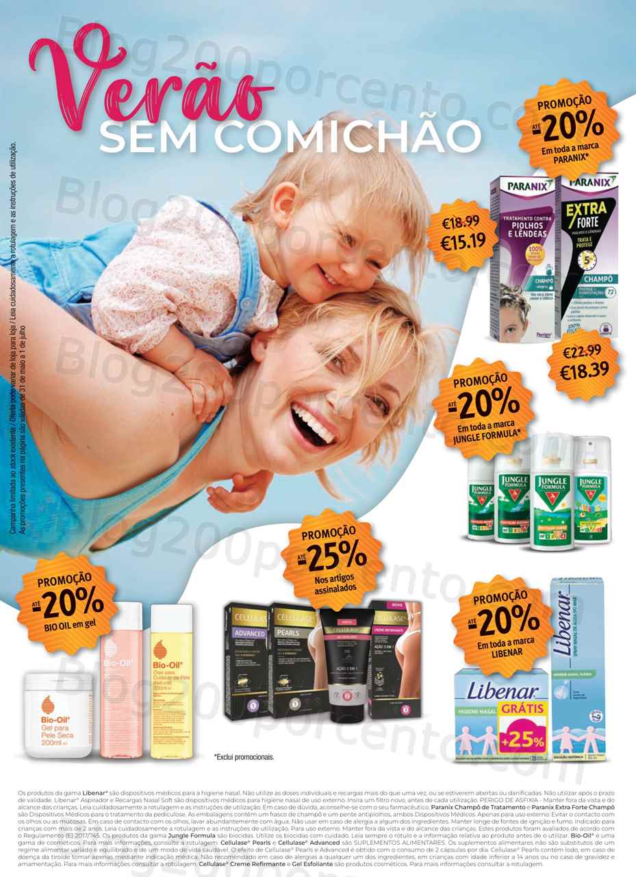 Folheto AUCHAN Sa&uacute;de e Bem-Estar Promo&ccedil;&otilde;es de 31 maio a 1 julho