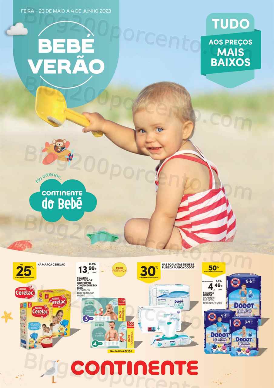 Antevis&atilde;o Folheto CONTINENTE Beb&eacute; Promo&ccedil;&otilde;es de 23 maio a 4 junho