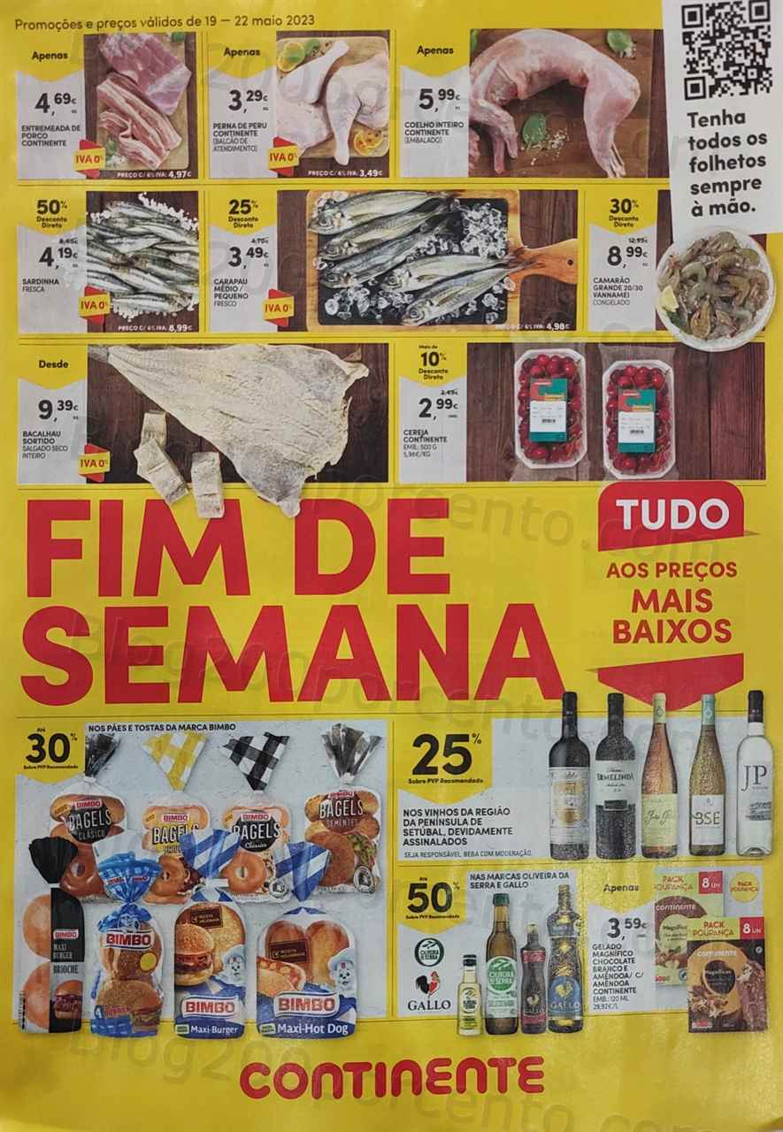 Fim de Semana CONTINENTE com Promo&ccedil;&otilde;es Imperd&iacute;veis – 19 a 22 Maio