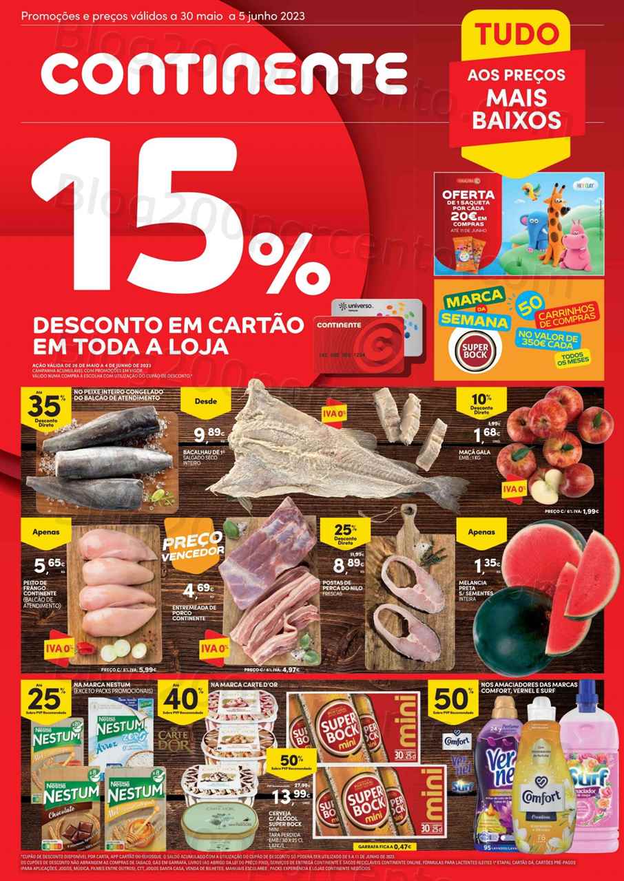 Folheto CONTINENTE Modelo – Hiper Promo&ccedil;&otilde;es de 30 maio a 5 junho