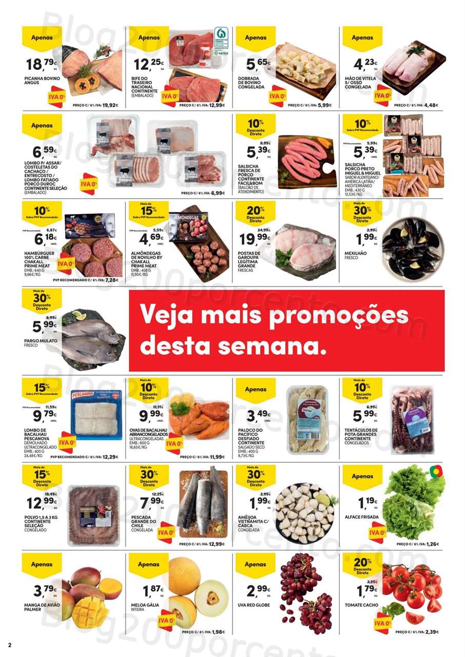 Folheto CONTINENTE Promo&ccedil;&otilde;es Fim de Semana – 2 a 5 junho