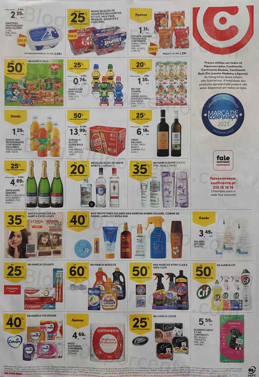 Folheto CONTINENTE Promo&ccedil;&otilde;es Fim de Semana – 26 a 29 maio