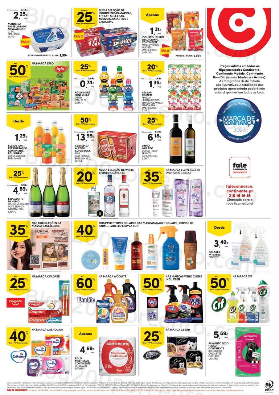 Folheto CONTINENTE Promo&ccedil;&otilde;es Fim de Semana – 26 a 29 maio