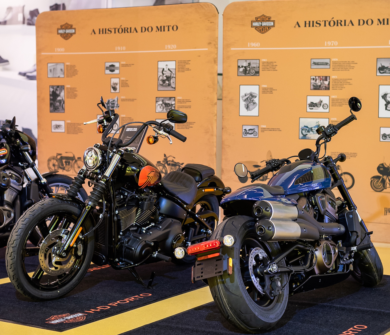 Exposi&ccedil;&atilde;o Hist&oacute;rica da Harley-Davidson no Mira Maia Shopping at&eacute; 4 de Junho