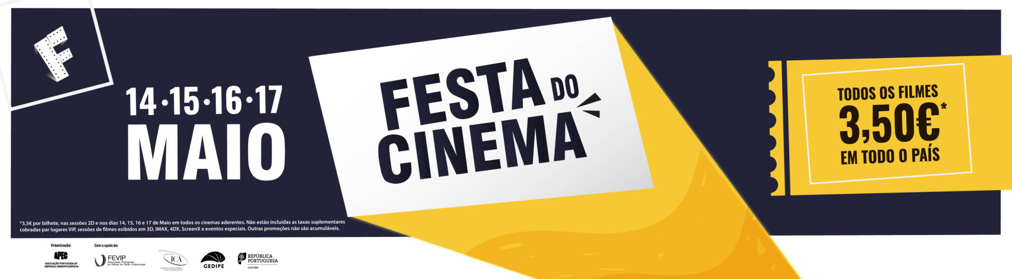 Festa do Cinema 2023 j&aacute; arrancou com bilhetes a 3,5&euro; em 500 salas em Portugal