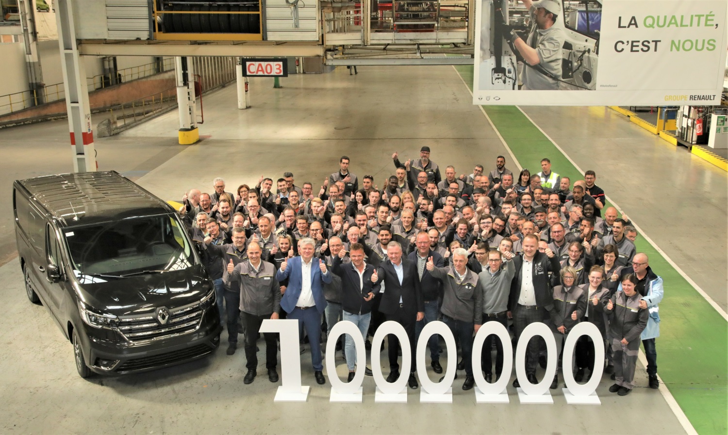 Milion&eacute;simo Renault Trafic de Sandouville vai para Holanda