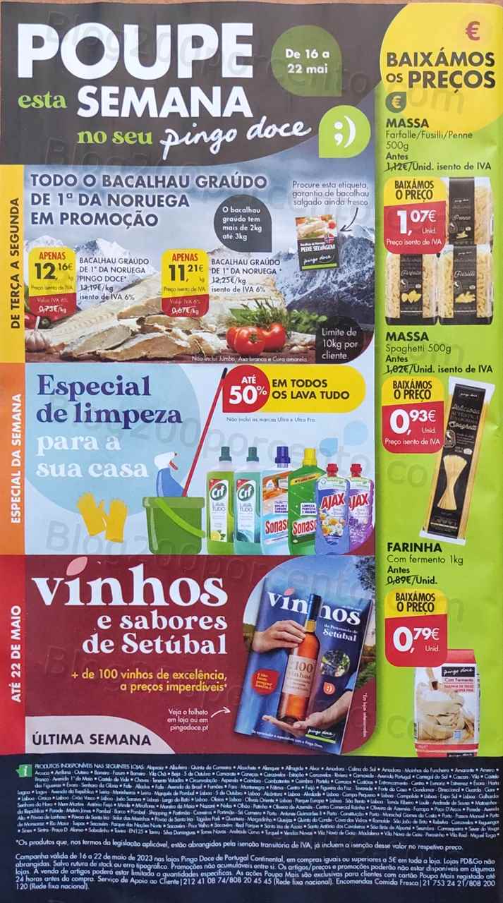 Folheto Pingo Doce Promo&ccedil;&otilde;es de 16 a 22 maio