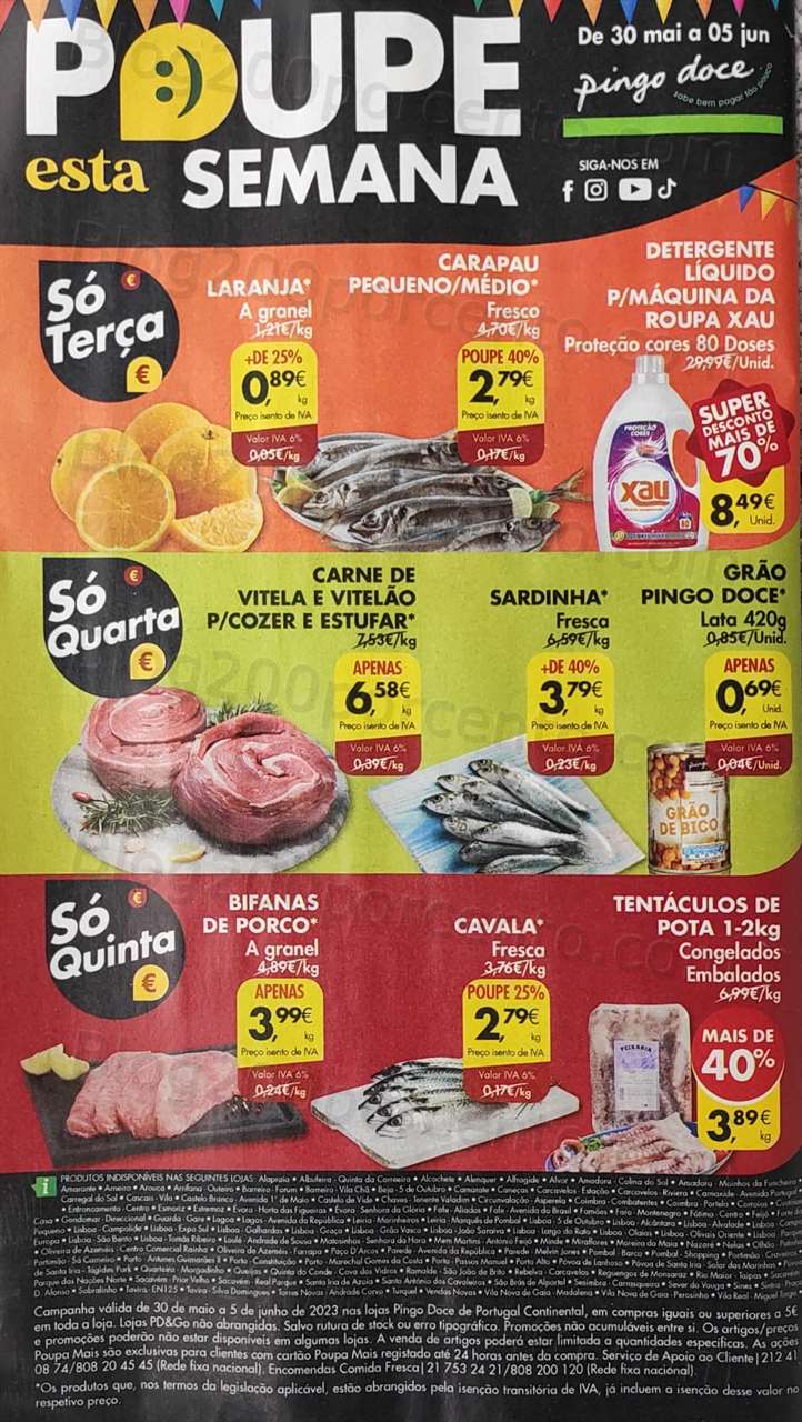 Folheto Pingo Doce Promo&ccedil;&otilde;es de 30 maio a 5 junho