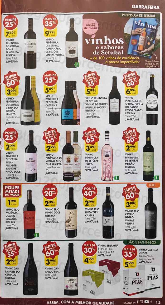 Folheto Pingo Doce Promo&ccedil;&otilde;es de 9 a 15 maio