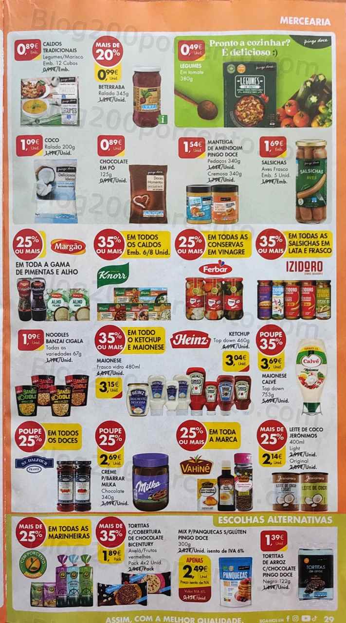 Folheto Pingo Doce Promo&ccedil;&otilde;es de 9 a 15 maio