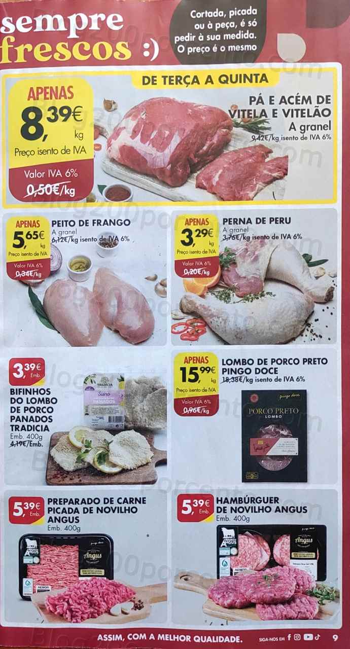 Folheto Pingo Doce Promo&ccedil;&otilde;es de 9 a 15 maio