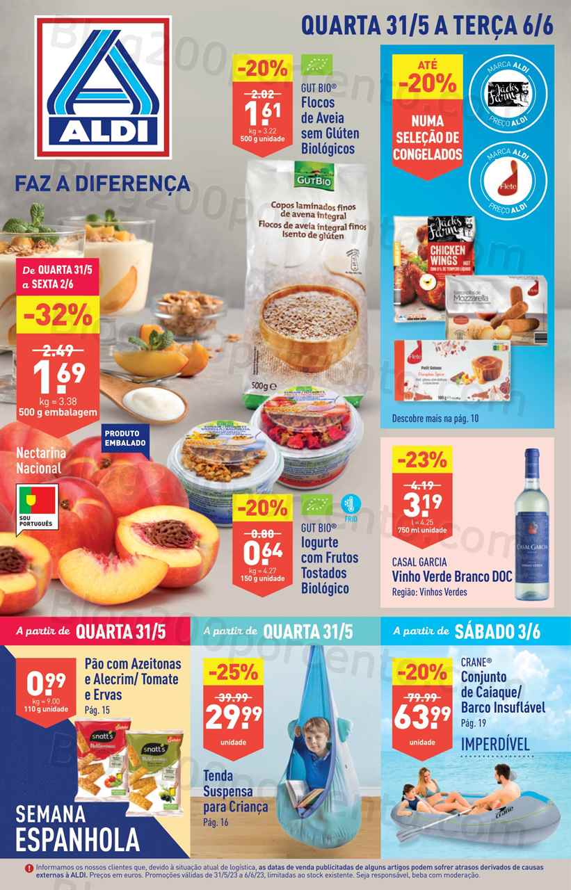 Folheto ALDI Promo&ccedil;&otilde;es de 31 maio a 6 junho