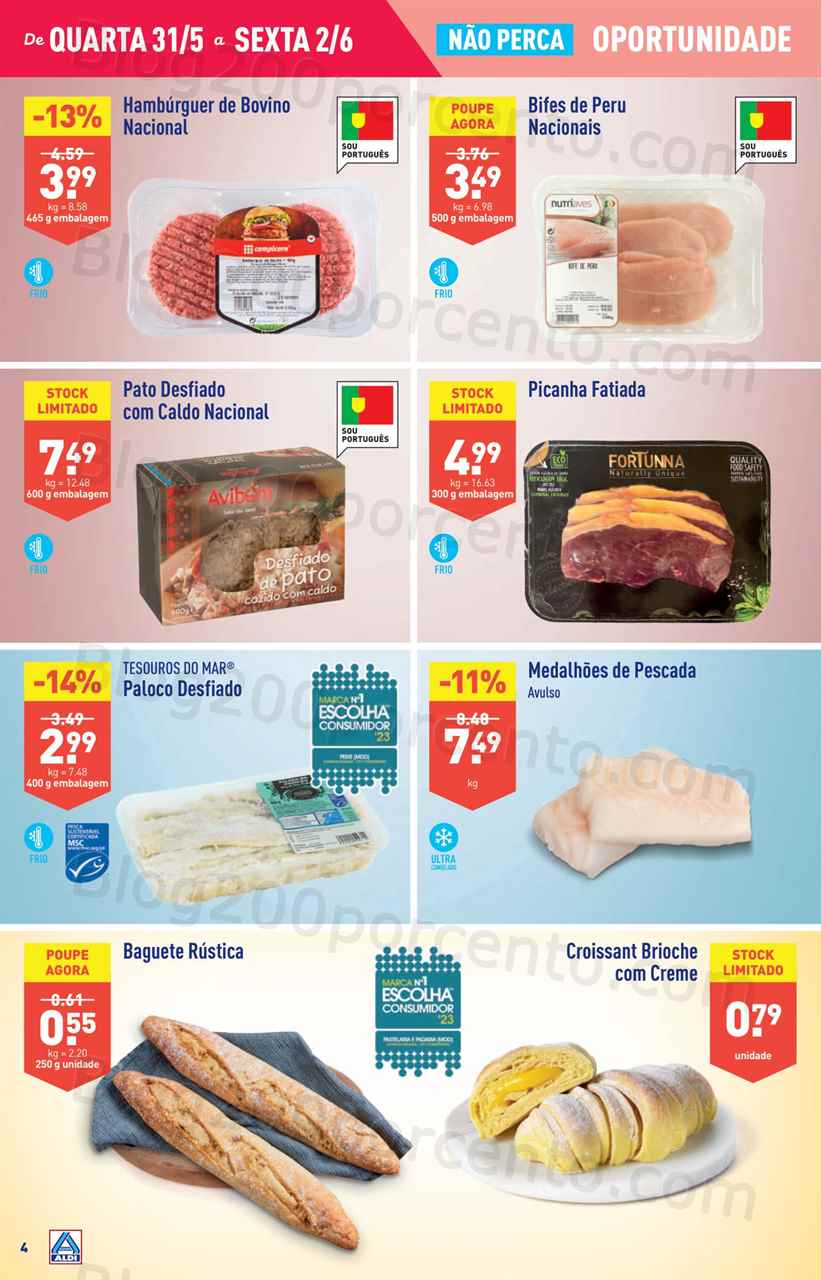Folheto ALDI Promo&ccedil;&otilde;es de 31 maio a 6 junho