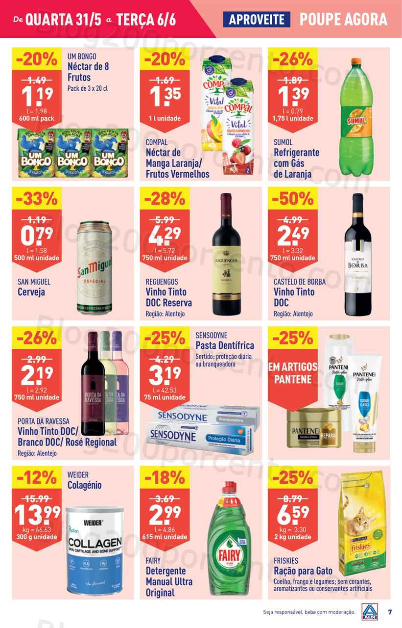 Folheto ALDI Promo&ccedil;&otilde;es de 31 maio a 6 junho