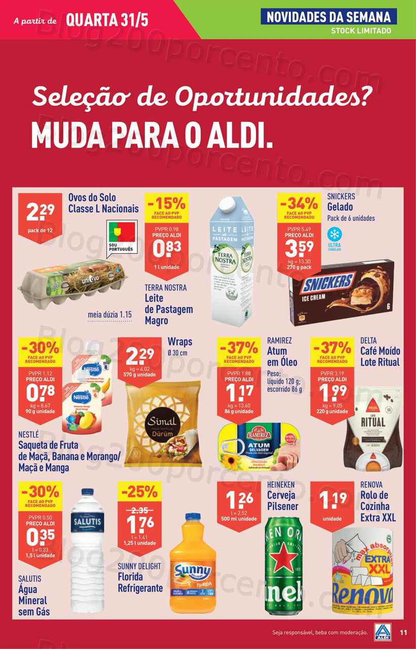 Folheto ALDI Promo&ccedil;&otilde;es de 31 maio a 6 junho