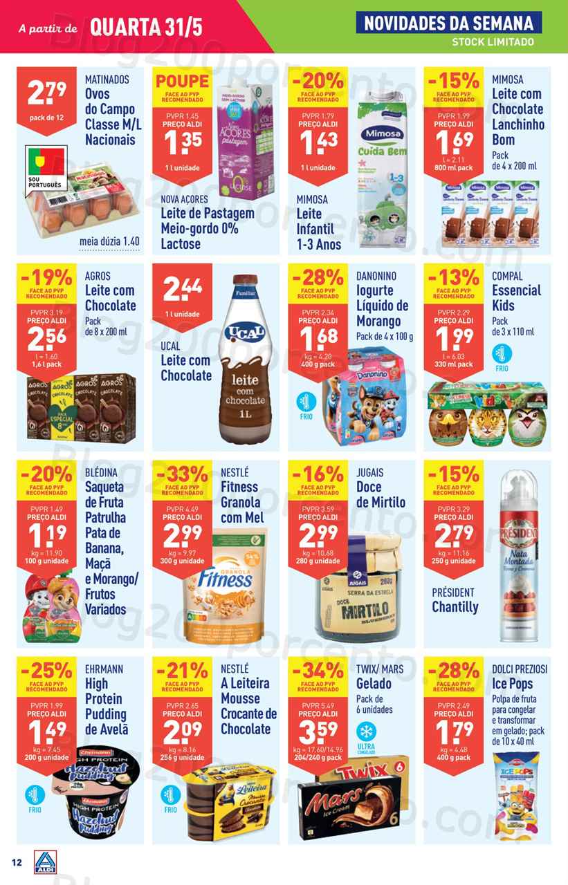 Folheto ALDI Promo&ccedil;&otilde;es de 31 maio a 6 junho