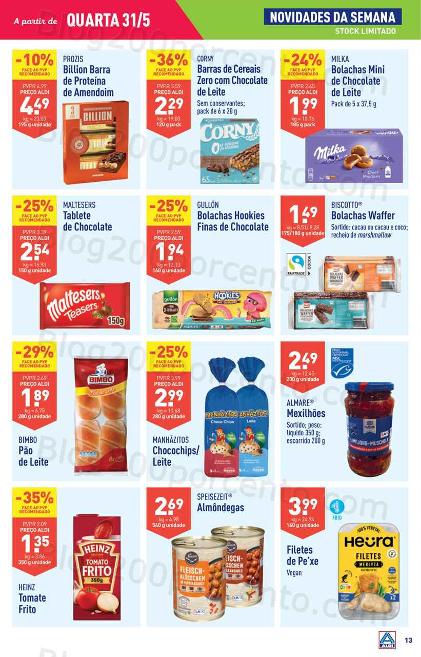 Folheto ALDI Promo&ccedil;&otilde;es de 31 maio a 6 junho