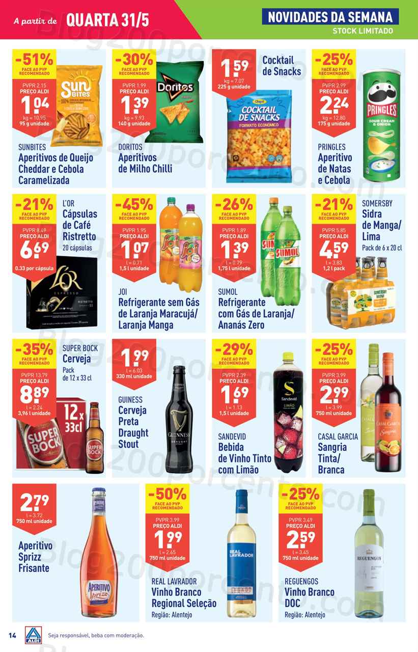 Folheto ALDI Promo&ccedil;&otilde;es de 31 maio a 6 junho