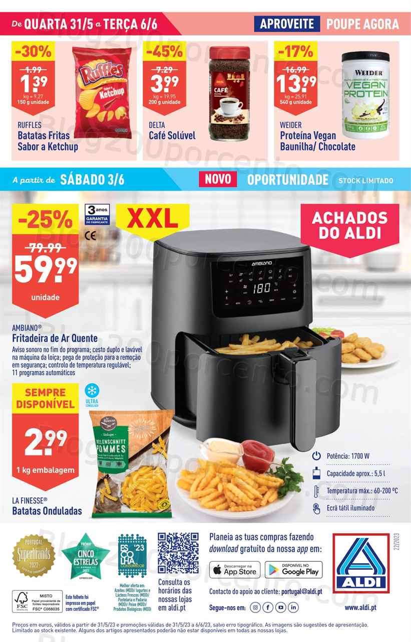Folheto ALDI Promo&ccedil;&otilde;es de 31 maio a 6 junho