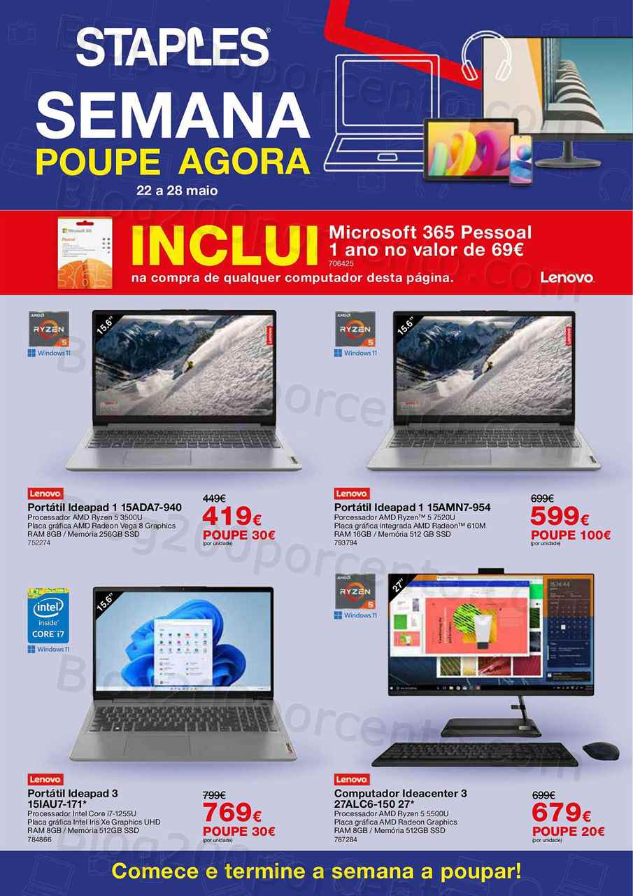 Descubra as Melhores Ofertas STAPLES de 22 a 28 de Maio – Poupe J&aacute;!