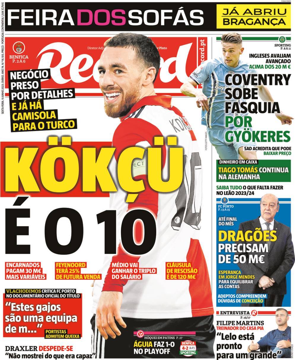 Record: Capa da Edi&ccedil;&atilde;o de sexta-feira, 09 de junho 2023