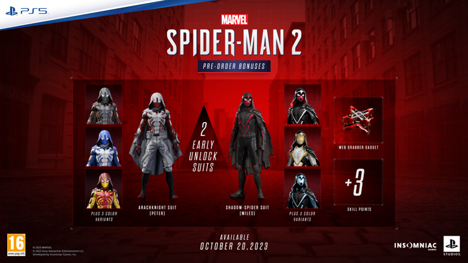 Marvel’s Spider-Man 2 com data de 20 Outubro para a PlayStation 5