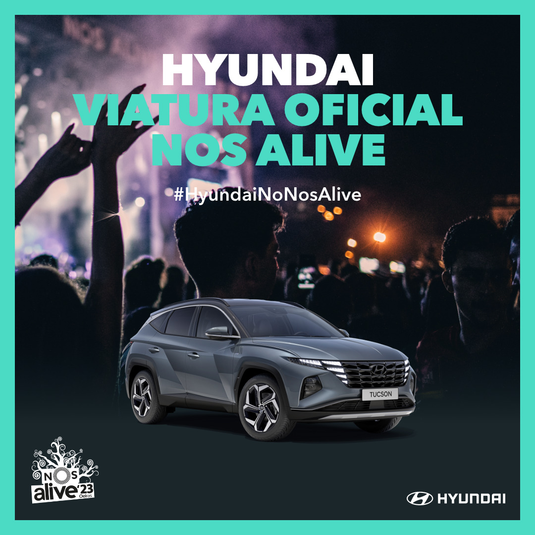 Hyundai repete parceria como viatura oficial do NOS Alive em 2023 no Passeio Mar&iacute;timo de Alg&eacute;s